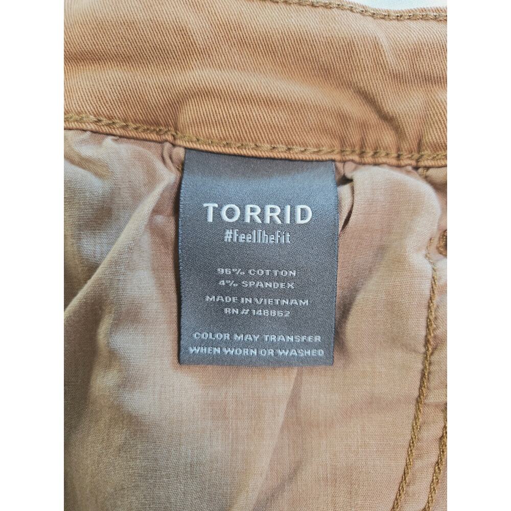 Torrid Feel the Fit Wide-leg Pants Camel Tan Plus Size 20 - Picture 6 of 7